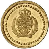 1 Pfennig - Frederick August I Gold pattern strike