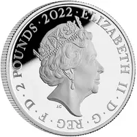 2 Pounds - Elizabeth II Rome, Silver Proof