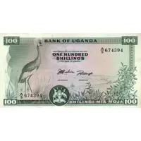 100 Shillings Text under denomination