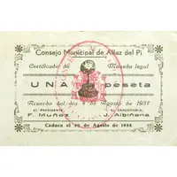 1 Peseta Alfaz del Pi