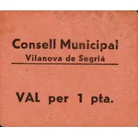 1 Peseta Vilanova de Segrià