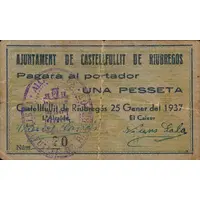 1 Peseta Castellfollit de Riubregós