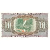 10 Francs 'Moise Tshombé'