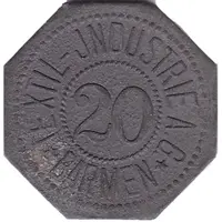 20 Pfennig - Barmen Textil-Industrie A.G.