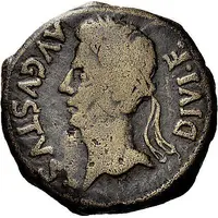 As - Augustus C C A TIB CLOD FLAVO PRAEF GERMAN L IVVENT LVPERCO II VIR