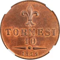 10 Tornesi - Francesco II Naples