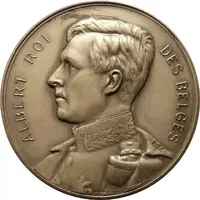 Medal - Albert I - Ville de Bruxelles