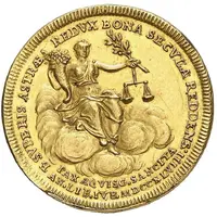 11/2 Ducats Treaty of Aix-la-Chapelle and 100th Anniversary of Dutch Independence