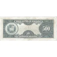 500 Bolívares Blue type