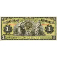 1 Peso El Banco Agricola Comercial