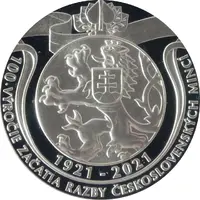 Token - 2021 Silver Medal First Minting of Czechoslovak Coins