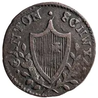 2 Rappen - branches under the date