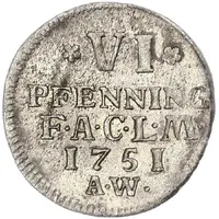 6 Pfennig - August Louis