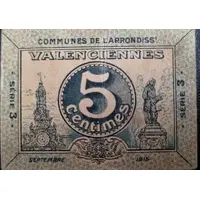 5 Centimes - Communes des l`arondiss Valenciennes