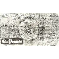 5 Pounds Shrewsbury Bank