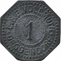 1 Pfennig - Deggendorf L. and E. Vollmuth
