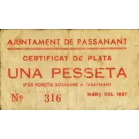 1 Peseta Passanant