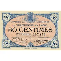 50 centimes - Chambre de Commerce de Villefranche-sur-Saône [69]