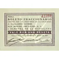 1 Peseta Villanueva del Arzobispo