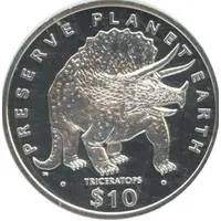 10 Dollars Triceratops