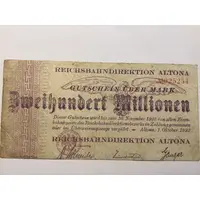 200 000 000 Mark Reichsbahndirektion