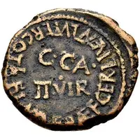 Semis - Augustus TIB FLAVO PRAEF GER L IVVENT LVPERCO C C A II VIR