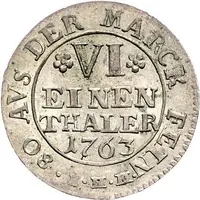 ⅙ Thaler - Frederick V of Denmark