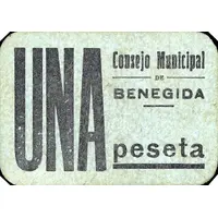 1 Peseta Benegida