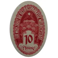 10 Pfennig Bezirkssparkasse