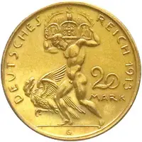 20 Mark - Louis III Pattern