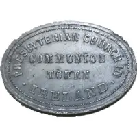 Communion token - Presbyterian Church in Ireland
