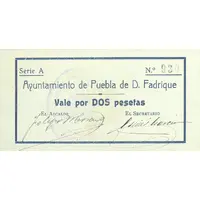 2 Pesetas Puebla de Don Fadrique
