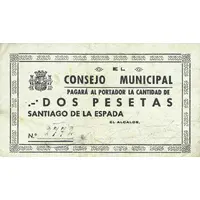 2 Pesetas Santiago de la Espada