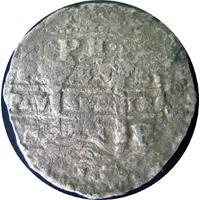 600 Réis - Afonso VI Countermarked Bolivia 8 Reales