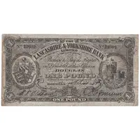 1 Pound Lancashire and Yorkshire Bank