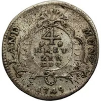 4 Kreuzers - Charles August