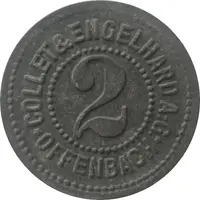 2 Pfennig - Offenbach Collet and Engelhard A.G.