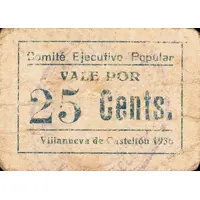25 Céntimos Villanueva de Castellón