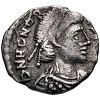 1/2 Siliqua in the name of Honorius Carthage mint