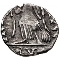 1/2 Siliqua in the name of Honorius Carthage mint