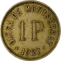 1 Peseta - Cooperativa Unión Obrera