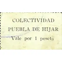 1 Peseta Puebla de Híjar