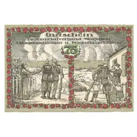 75 Pfennig Provinzialverband Westfalen Kriegsbeschädigter und Kriegerhinterbliebener