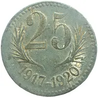 25 Centimes - Chambres de Commerce - Hérault [34] Zinc, close dates