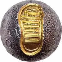 5 Dollars Gold Footprint