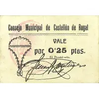 0.25 Pesetas Castellón de Rugat