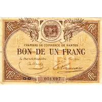 1 Franc - Chambre de Commerce de Nantes 44