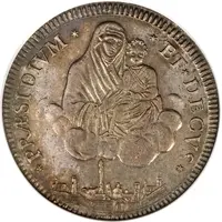 1 Scudo Revolutionary coinage, Type I - without tree