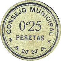 0.25 Pesetas Anna