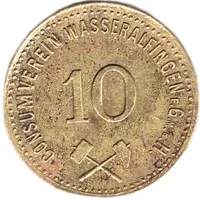 10 Pfennig Consumverein Wasseralfingen